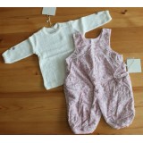 minymo Tr�gerhose, Cord gef�ttert  rosa/blau Gr��e 50-62