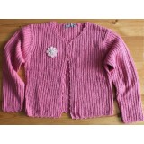 Cardigan Boucle Strickjacke orchidee