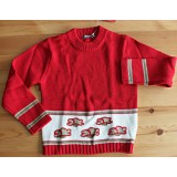 Pullover  rot/weiss  cotton Gr��e 110-128