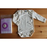 Body Merinowolle/Seide        ab:<br>Gr��e 50-104,  1/1Arm natur
