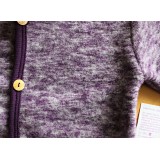 J�ckchen mit Kapuze Wollfleece kbT���ab<br> Fb. lila melange