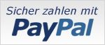 Sicher Zahlen mit Paypal.