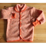 J�ckchen mit Kragen Wollfleece kbT���<br> Fb. safran orange ab