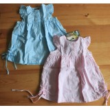 Kleidchen Batist Taufe ros� ble�    Pippi