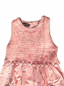 Preview: langes Kleid mit Röschen  lachsfarben  Größe 104