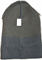 Preview: Beanie Strickmütze gedoppelt mit Baumwollfutter, Grau, Größe 55