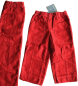 Preview: Cordhose Aubergine oder rot Struktur  Größe 98 - 110
