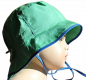 Preview: Hut mit Nackenschutz pure grasgrün 100% kbA cotton