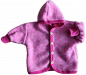 Preview: Jäckchen mit Kapuze Wollfleece kbT, Fb.rosa melange Preview: Jäckchen mit Kapuze Wollfleece kbT, Fb.rosa melange