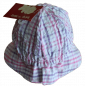 Preview: Sommerhut kariert lilarosa cotton Größe 45/47