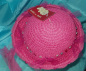 Preview: Mädchen-Hut, Pink  Anlass Hochzeit formal hat pink, Größe 53-55
