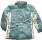 Preview: Winterjacke longjacket sportstyle  Oxford-Nylon  Eisblau/weiß