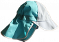 Preview: Hut mit Nackenschutz pure grau/blau 100% kbA cotton