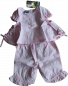Mobile Preview: Babydress Bluse mit Hose Batist  rosè