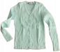 Preview: Cardigan RippStrickjacke  Lagune  Größe