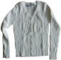 Preview: Cardigan RippStrickjacke  Lagune oder offwhite Größe 116-134