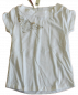 Preview: T-Shirt Perlenstickerei Weiß Größe 128-164