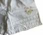 Preview: Shirt und Shorts Set  weiß Biesen/Stick cotton Größe 92