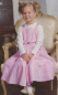 Preview: langes Kleid rosa Chiffon/Taft  Gr.92-122  KIDS-UP
