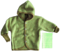 Preview: Jäckchen mit Kapuze Wollfleece kbT Fb. lindgrün melange Preview: Jäckchen mit Kapuze Wollfleece kbT Fb. lindgrün melange