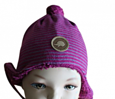 Baby Bindemütze pure pure -Igel-  Größe 49-51