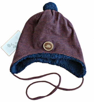 Baby Bindemütze pure pure  Größe 49-51 marine