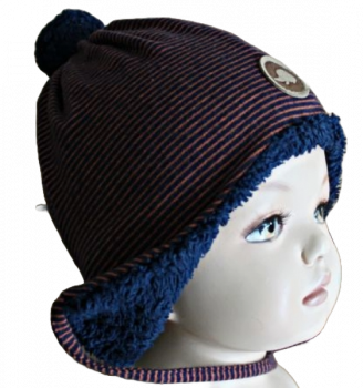 Baby Bindemütze pure pure  Größe 51 marine