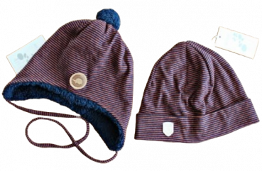 Baby Bindemütze pure pure  Größe 49-51 marine