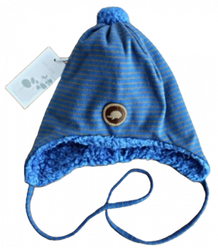 Baby Bindemütze pure pure -Igel-  Größe 49-51