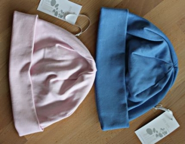 Umschlagmütze pure pure rosa  100% kbA cotton  Größe 55-57