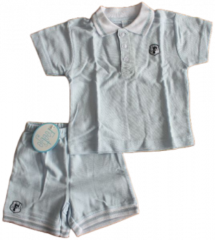 Poloshirt/Shorts Anzug 100% Cotton Größe 74-86