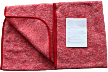 Baby Decke  Wollfleece k.b.T.   80x100  Fb. rosa melange