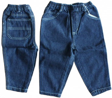 Jeanshose mit Gummibund, 100% Baumwolle