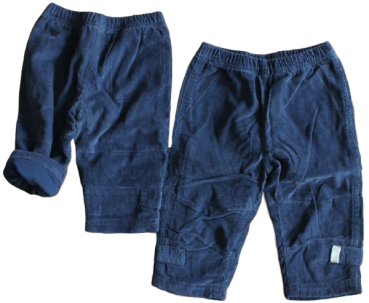 Baby Thermohose Cord gefüttert mit Gummibund, Marine 100% Cotton