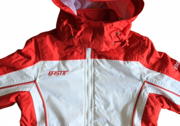 Funktionsjacke Nylon 3 in 1  Rot/weiß  140-164