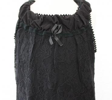 Partykleid Nylonlace schwarze Spitze