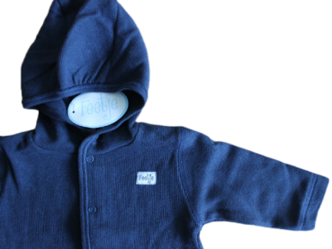 Baby Kapuzenjacke Marine 100% cotton