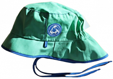Hut mit Nackenschutz pure grasgrün 100% kbA cotton