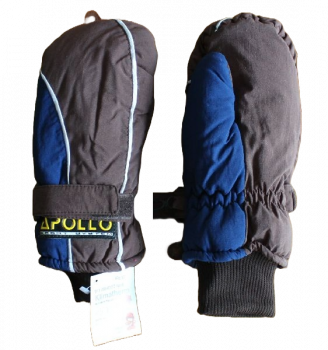Fäustlinge Skihandschuhe klimatherm  APOLLO  Größe 6, marine/braun