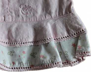 Leinenkleid rosa Größe 98 bis 128  minymo