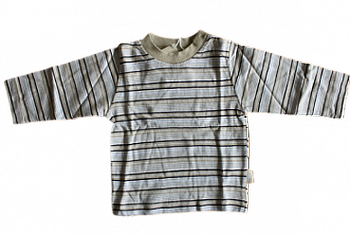 Langarmshirt LS  boys geringelt sand/bleu