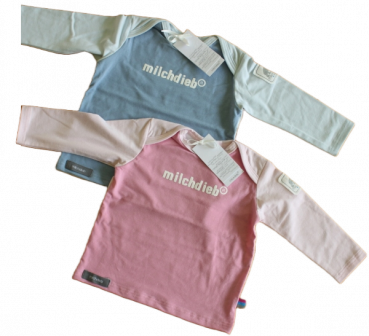 milchdieb shirt hellblau/denim oder orchidee