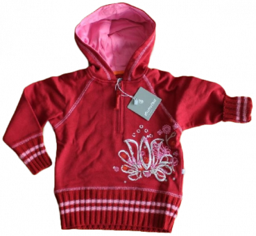 Kaputzensweatshirt, Rot, Cotton, Größe 92