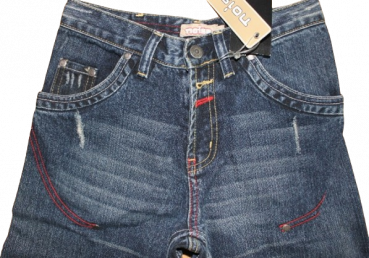 Jeans mit Kontrastnähten Größe 140-176