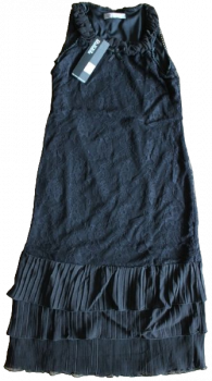 Partykleid Nylonlace schwarze Spitze