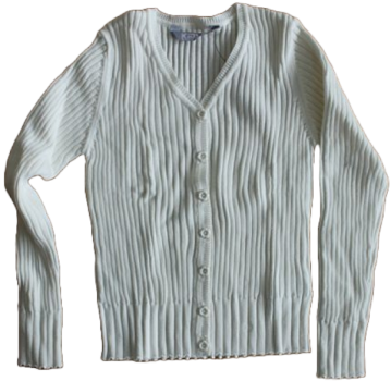 Cardigan RippStrickjacke  Lagune oder offwhite Größe 116-134