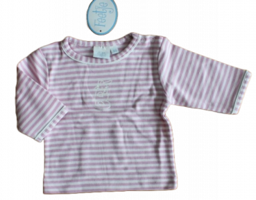 T-Shirt, rosa/weiß Größe 74, 80, 86