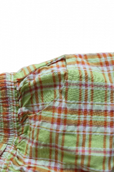 Shorts Karos rot orange cotton, Größe 98-128
