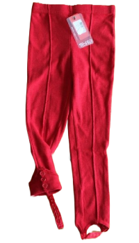 Stiefelhose Leggins Rot 94% Baumwolle/Spandex  Größe 116-128