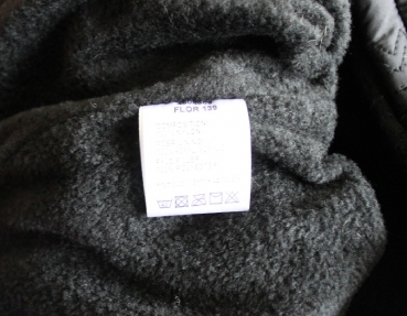 Steppmantel schwarz Nylon Größe 128